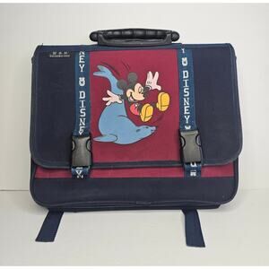 DISNEY Bookbag Messenger School Book Bag Backpack Mickey Mouse